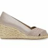 Women's Anne Klein Ezzie-C Peep Toe Espadrille Wedges -Puma-shop 1 1234