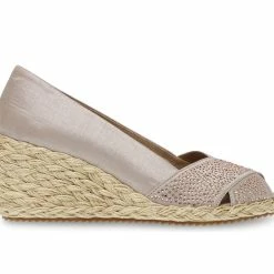 Women's Anne Klein Ezzie-C Peep Toe Espadrille Wedges