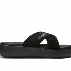 Women's Puma Platform Slide Suede Sport Slides