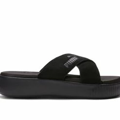 Women's Puma Platform Slide Velvet Sport Slides