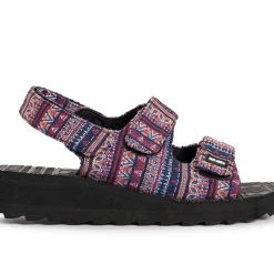 Women's MUK LUKS Wave Curl Platform Sandals
