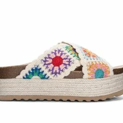 Women's Dirty Laundry Plays Platform Footbed Sandals