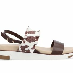 Women's Journee Collection Riya Low Wedge Sandals -Puma-shop 1 501