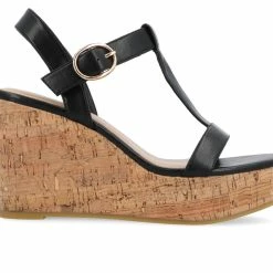 Women's Journee Collection Matildaa Cork Wedge Sandals
