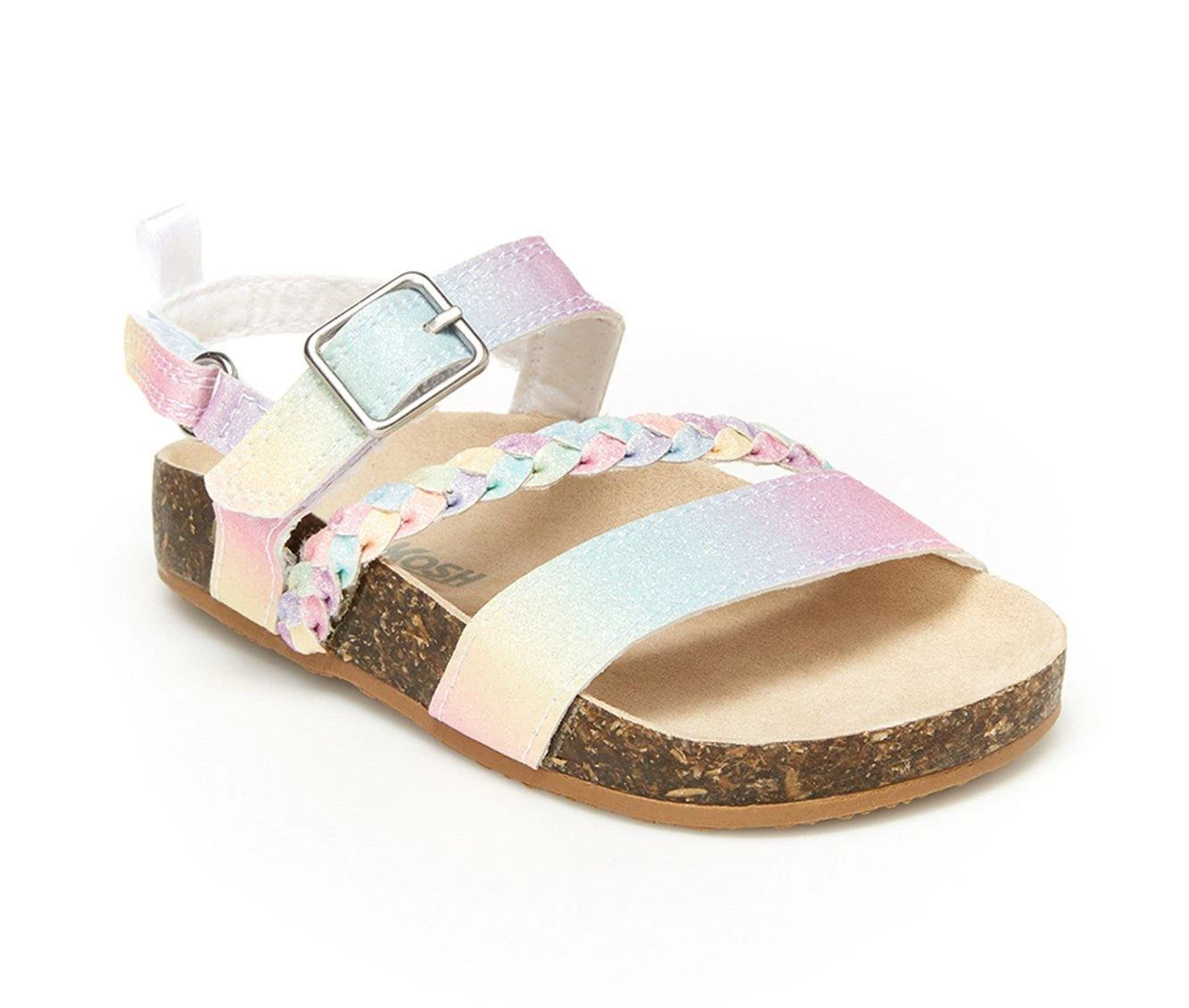 Girls' OshKosh B'gosh Toddler & Little Kid Faith Footbed Sandals 5 Girls' OshKosh B'gosh Toddler & Little Kid Faith Footbed Sandals - Image 3