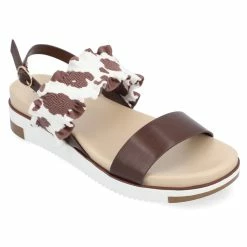 Women's Journee Collection Riya Low Wedge Sandals -Puma-shop 2 250