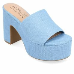 Women's Journee Collection Enyya Platform Heeled Sandals -Puma-shop 2 268