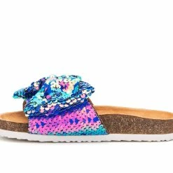 Girls' Olivia Miller Little Kid & Big Kid Shimmering Bow Footbed Sandals -Puma-shop 3 1364