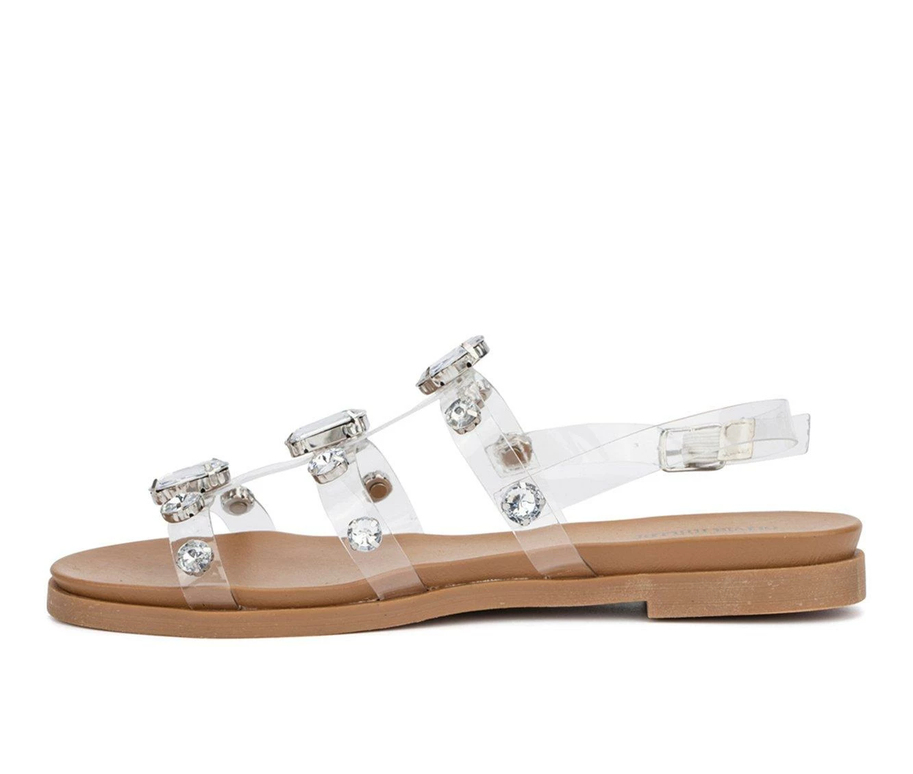 Women's Olivia Miller Crystal Clear Sandals 6 Women's Olivia Miller Crystal Clear Sandals - Image 4