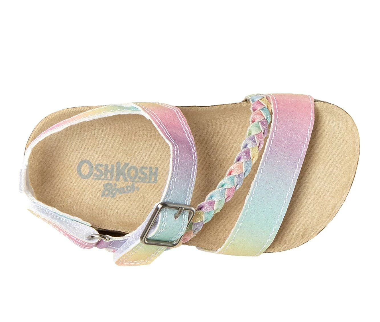Girls' OshKosh B'gosh Toddler & Little Kid Faith Footbed Sandals 7 Girls' OshKosh B'gosh Toddler & Little Kid Faith Footbed Sandals - Image 5