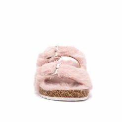 Girls' Olivia Miller Little Kid & Big Kid Cloud Lounge Fuzzy Footbed Sandals -Puma-shop 4 1217