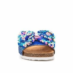 Girls' Olivia Miller Little Kid & Big Kid Shimmering Bow Footbed Sandals -Puma-shop 4 1346
