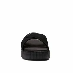 Women's Puma Platform Slide Velvet Sport Slides -Puma-shop 4 155