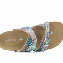 Girls' Madden Girl Little Kid & Big Kid Brycee Rhinestone Footbed Sandals -Puma-shop 5 1075