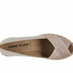 Women's Anne Klein Ezzie-C Peep Toe Espadrille Wedges -Puma-shop 5 568