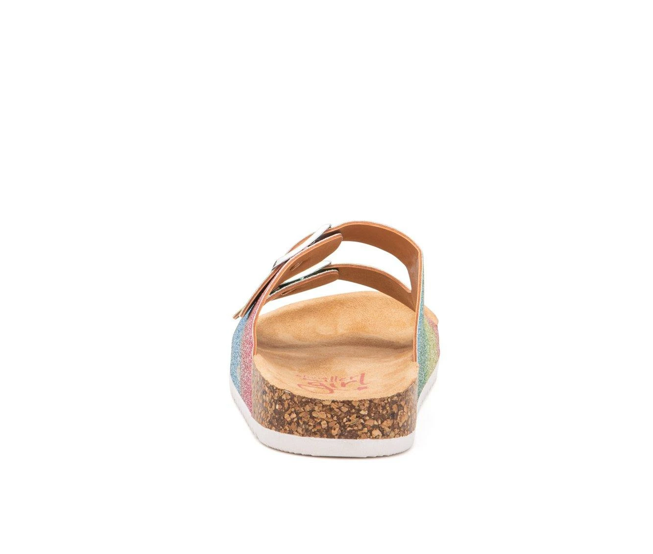 Girls' Olivia Miller Little Kid & Big Kid Rainbow Destiny Footbed Sandals 8 Girls' Olivia Miller Little Kid & Big Kid Rainbow Destiny Footbed Sandals - Image 6